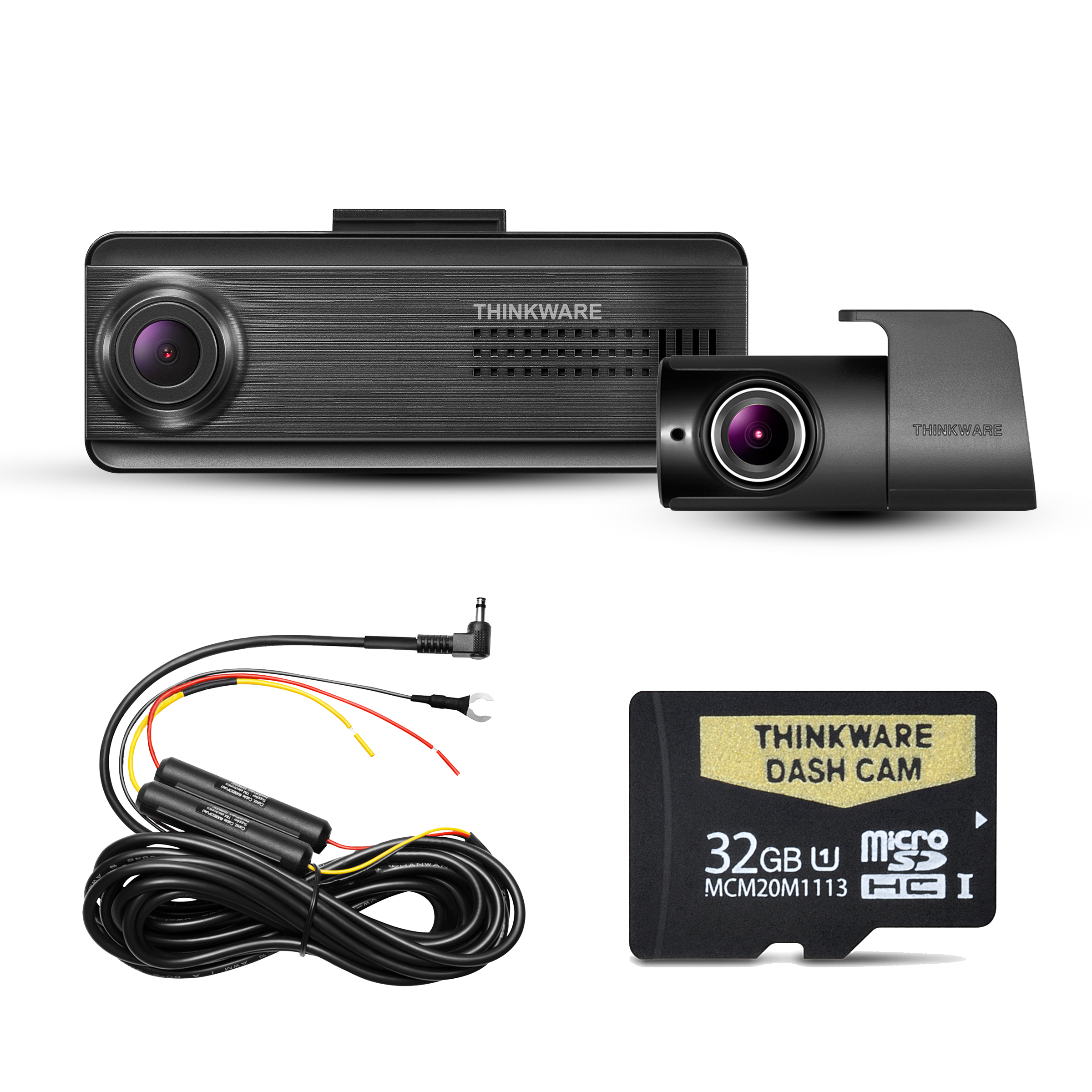 Thinkware F200 Front and Rear Dashcam inc memory card and harwire kit built in